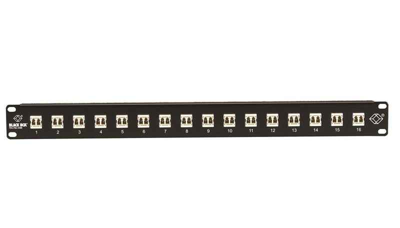 1U 19” Blank Fiber Optic Adapter Panel, SC Simplex Type, 24 Ports